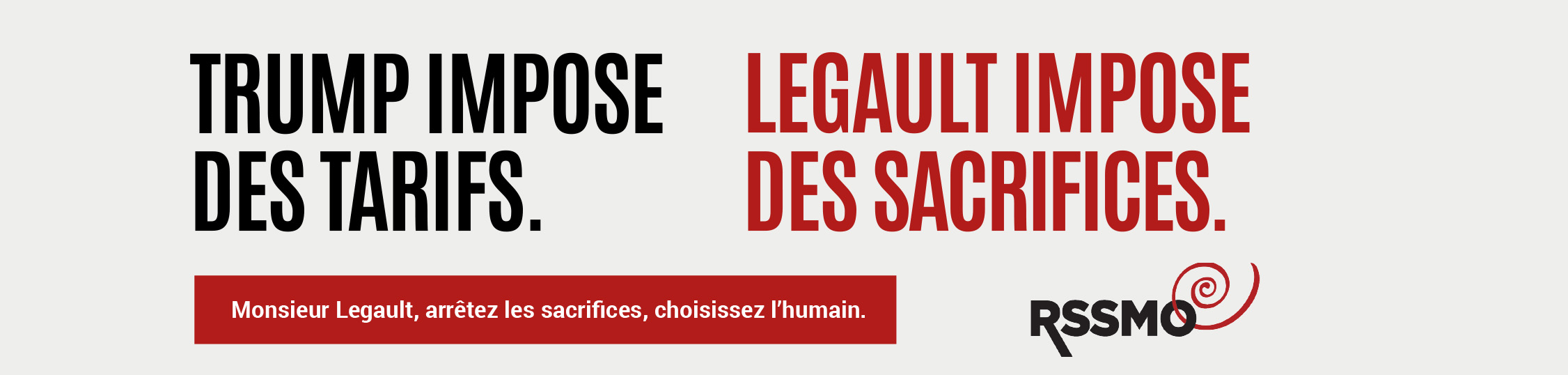 Trump impose des tarifs. Legault impose des sacrifices.